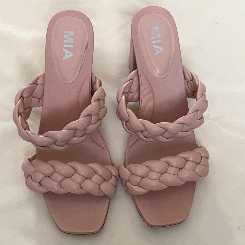 MIA Pink Braided Heel